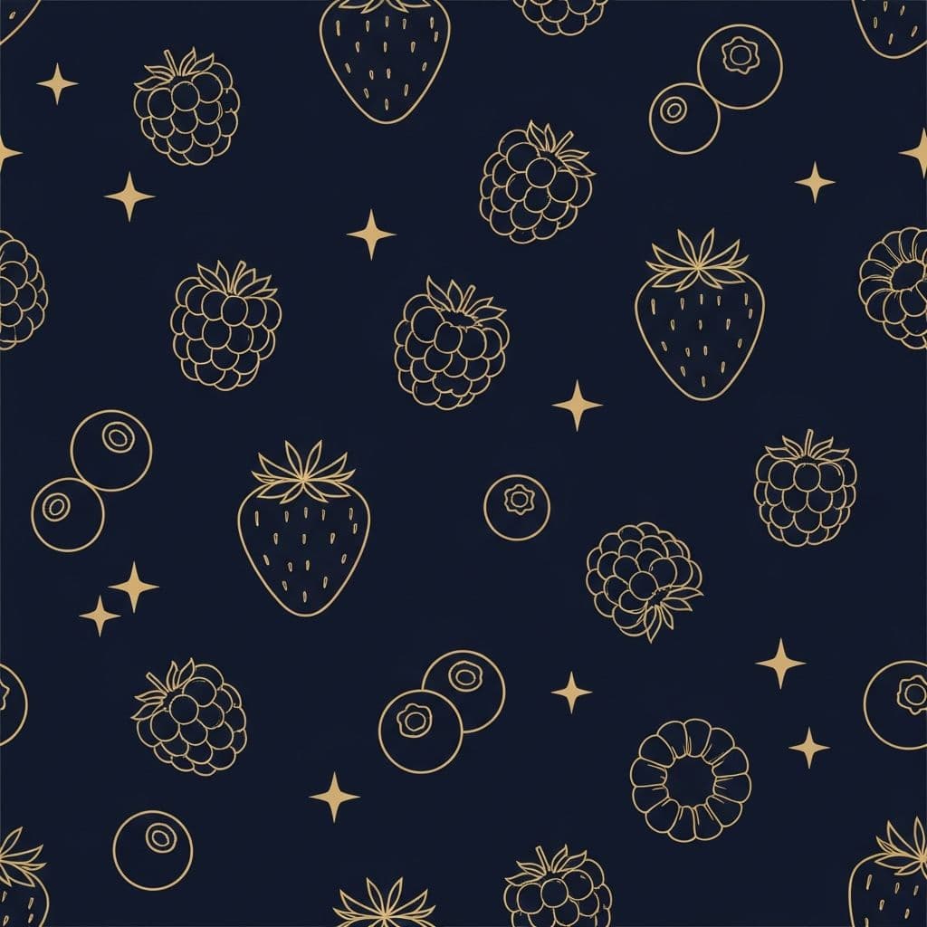 Berries pattern background